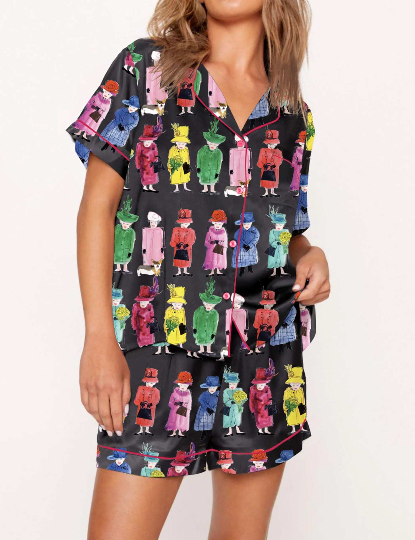 Queen Elizabeth II Rainbow Pajama Set