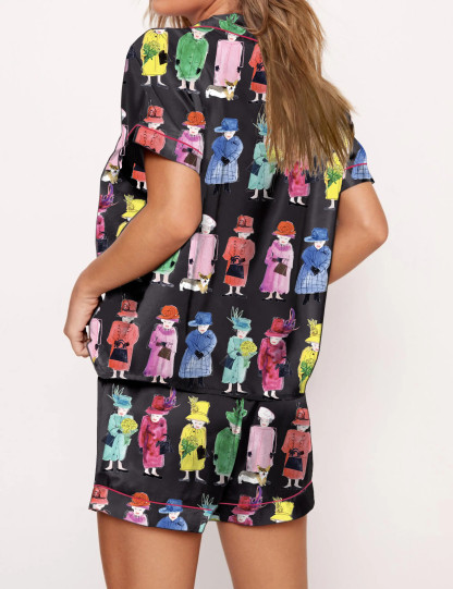 Queen Elizabeth II Rainbow Pajama Set