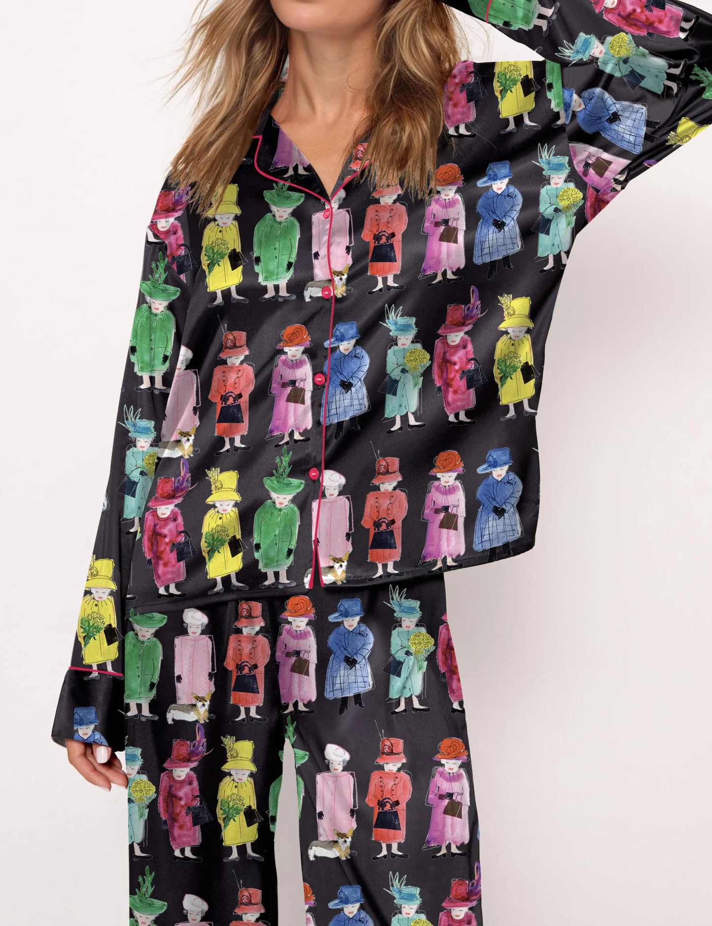 Queen Elizabeth II Rainbow Pajama Set