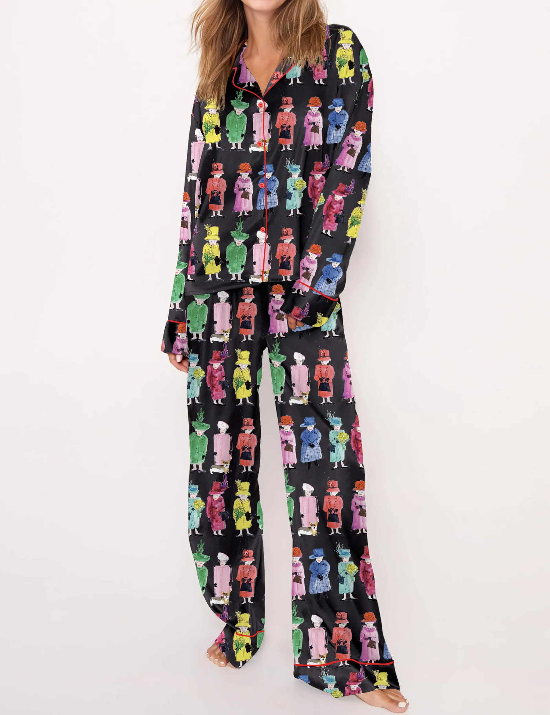 Queen Elizabeth II Rainbow Pajama Set