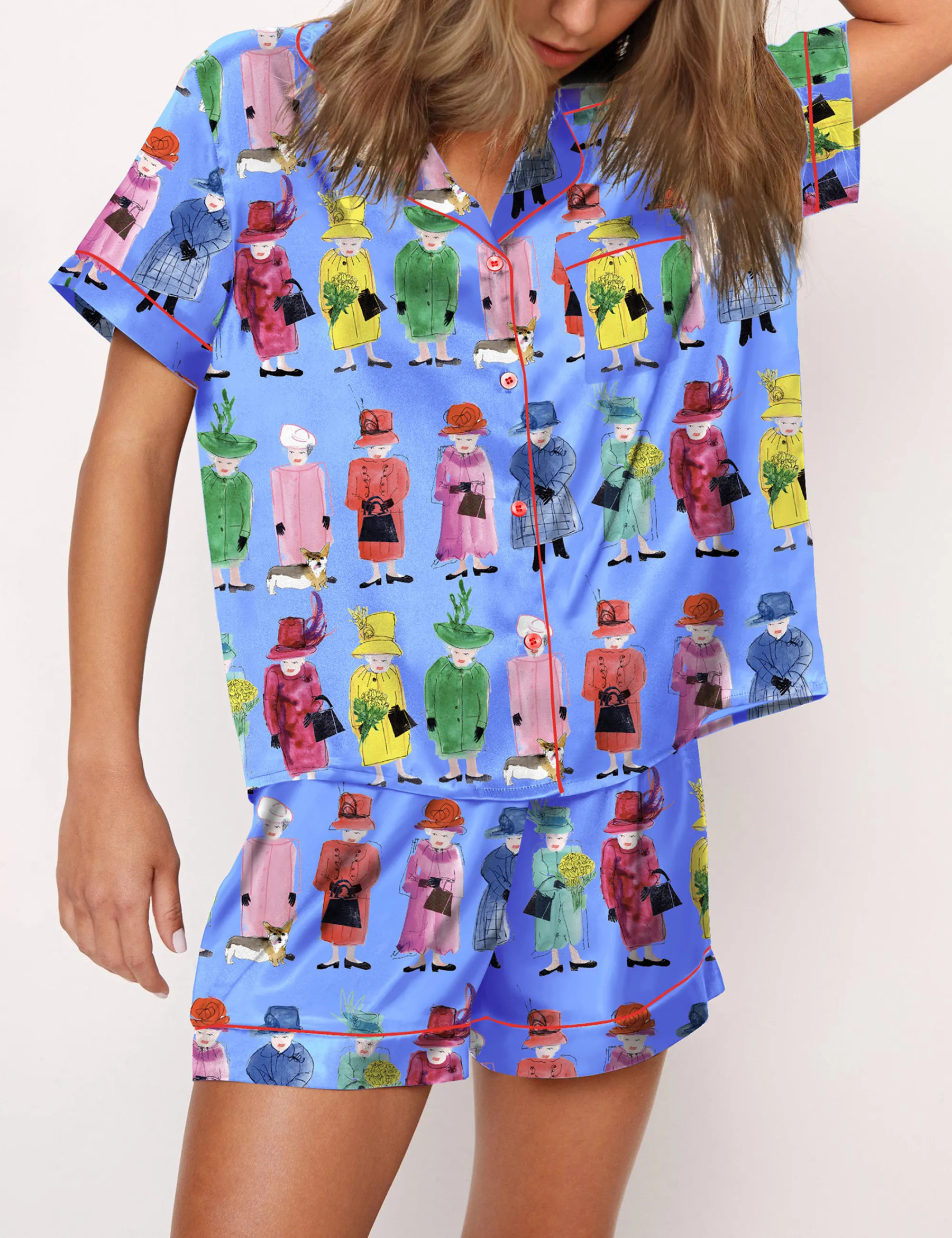 Queen Elizabeth II Rainbow Pajama Set