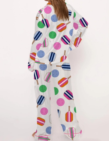 Pickleball Graphic Pajama Set