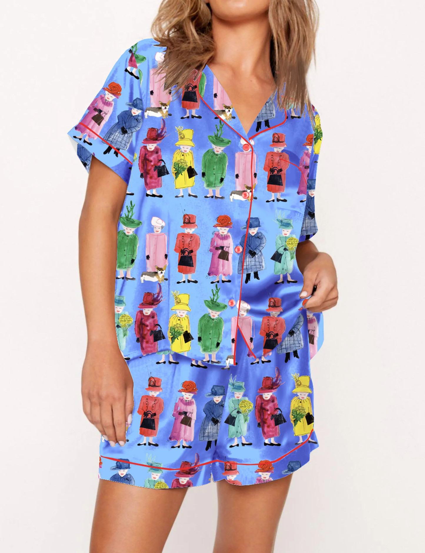 Queen Elizabeth II Rainbow Pajama Set