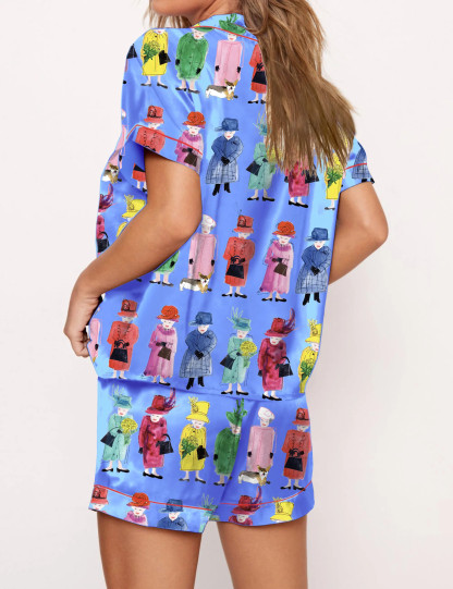 Queen Elizabeth II Rainbow Pajama Set