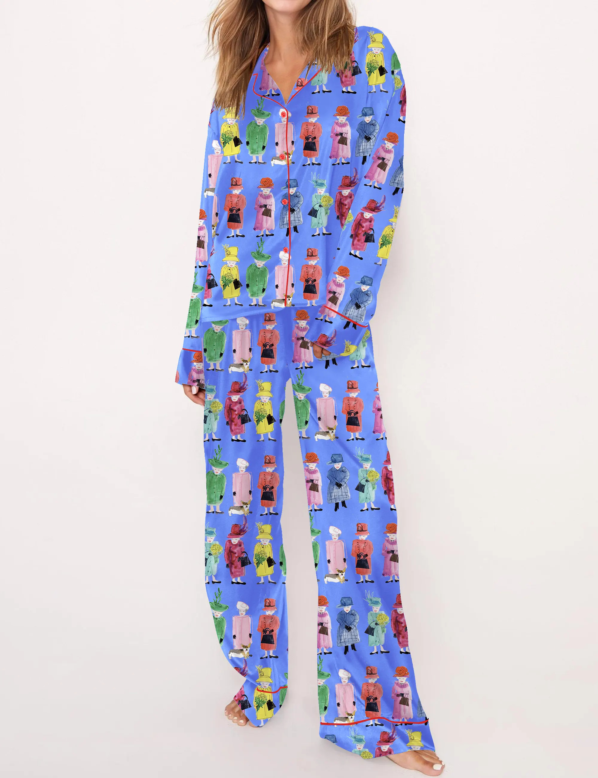 Queen Elizabeth II Rainbow Pajama Set