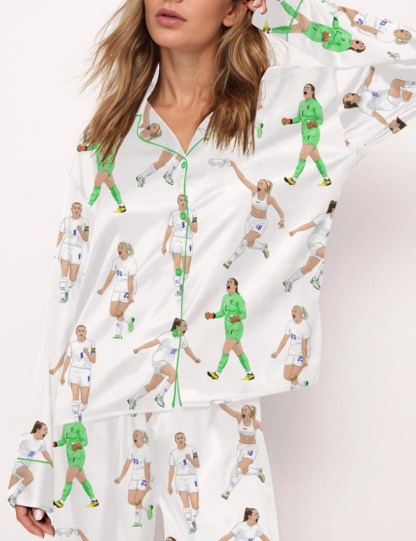 England Lionesses Women's Football Pajama Set