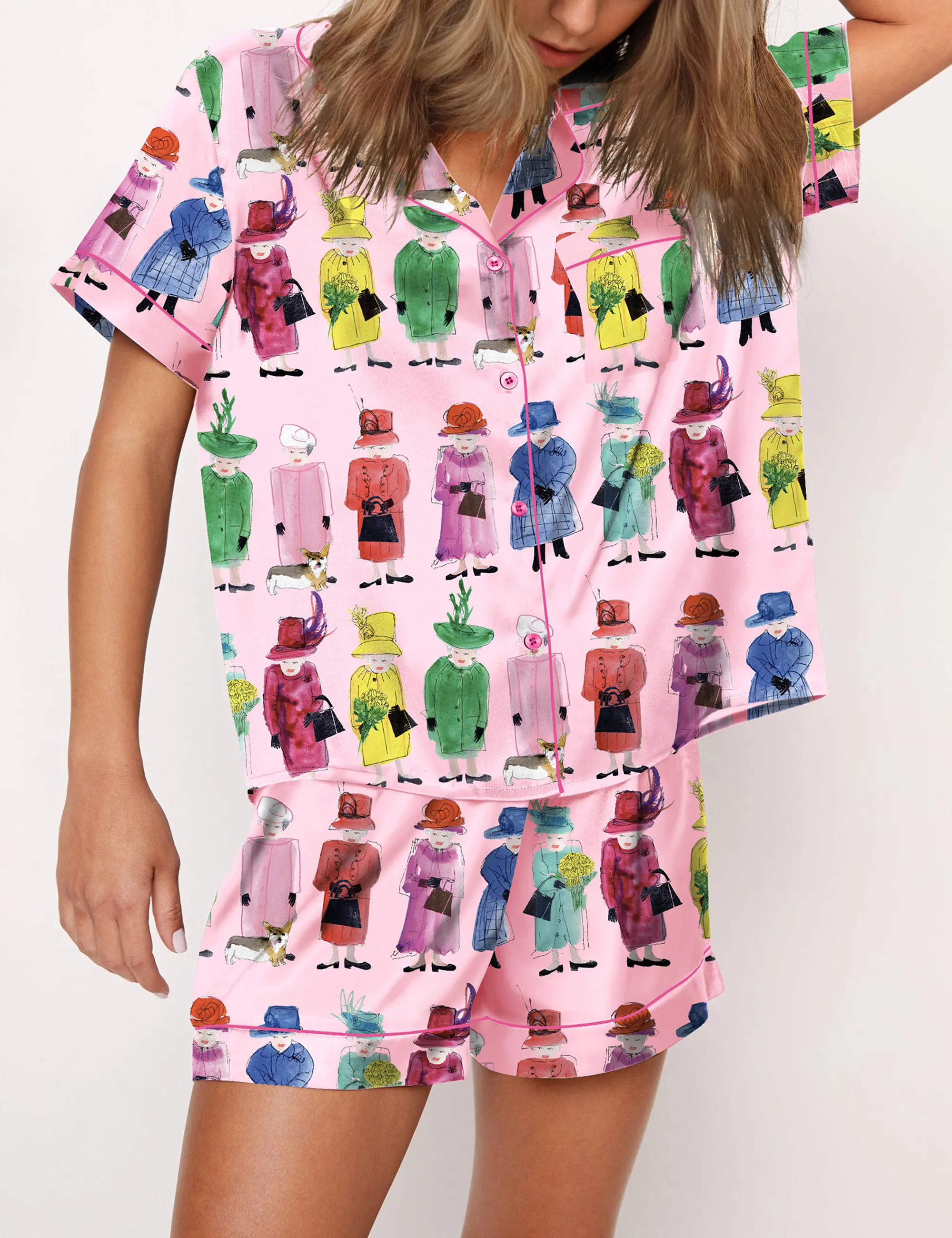 Queen Elizabeth II Rainbow Pajama Set