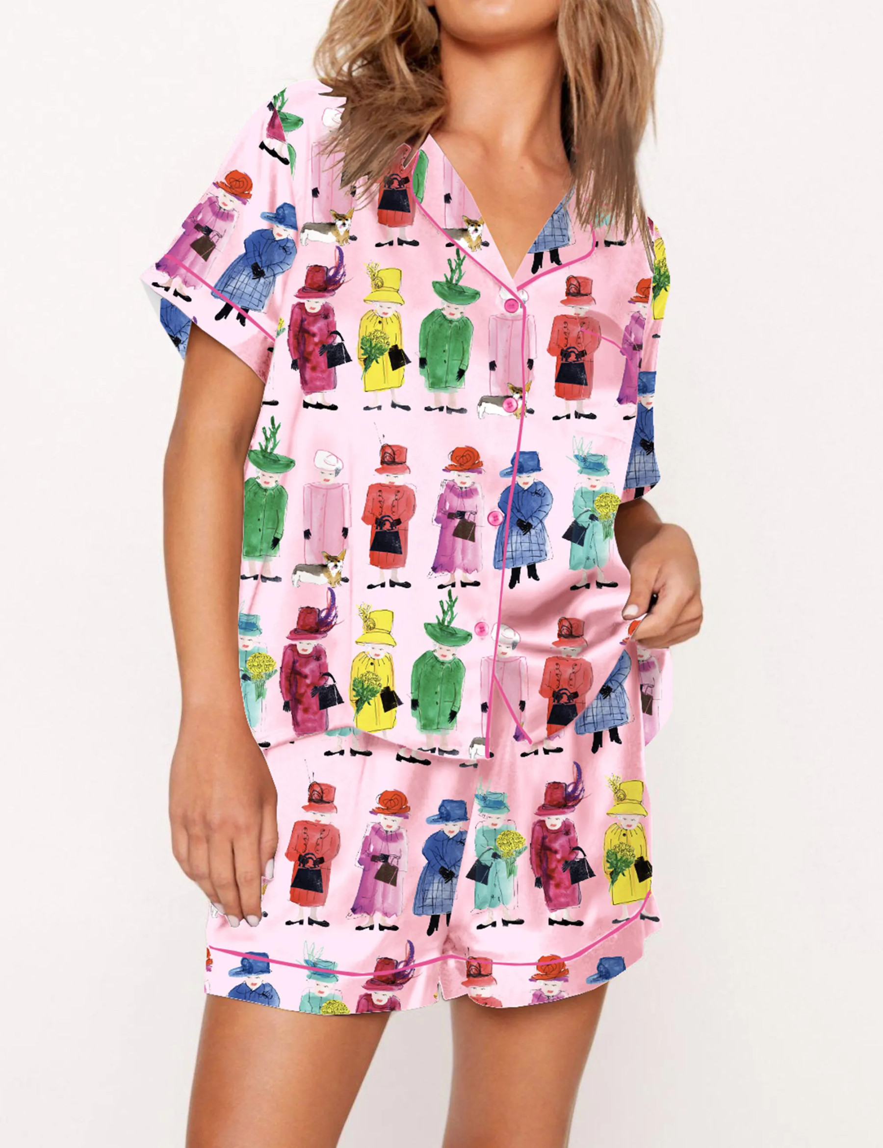 Queen Elizabeth II Rainbow Pajama Set
