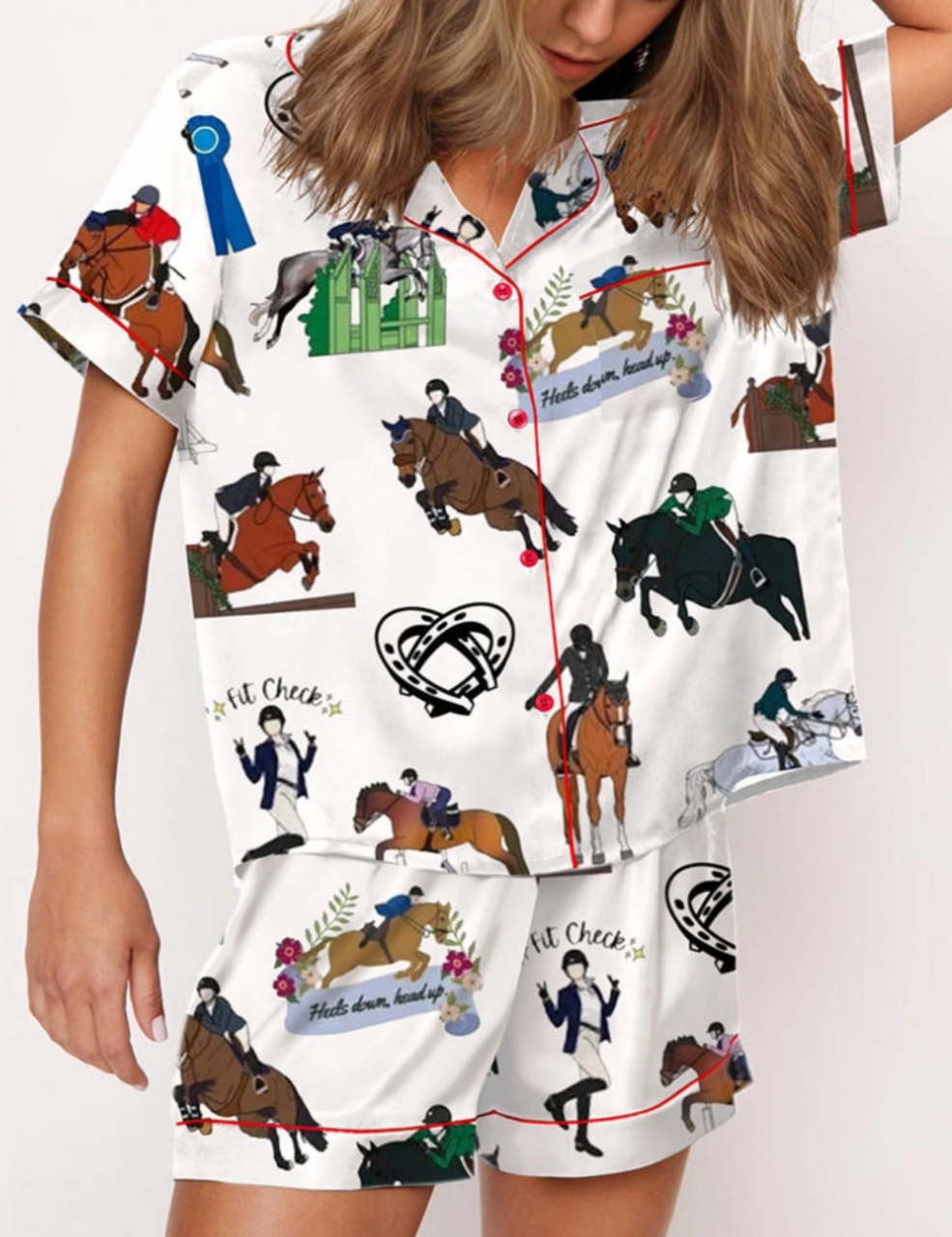 Classic Equestrian Dressage Pajama Set