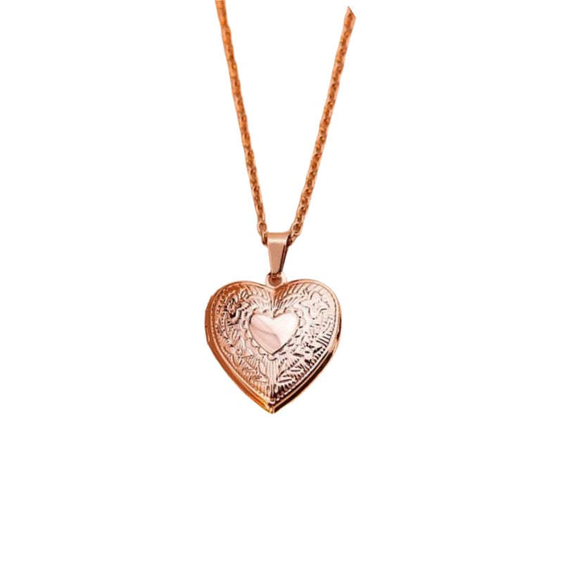 Personalized Dainty Heart Locket Necklace with Photo Valentine's Day Mother's Day Memorial Anniversary Gift For Women