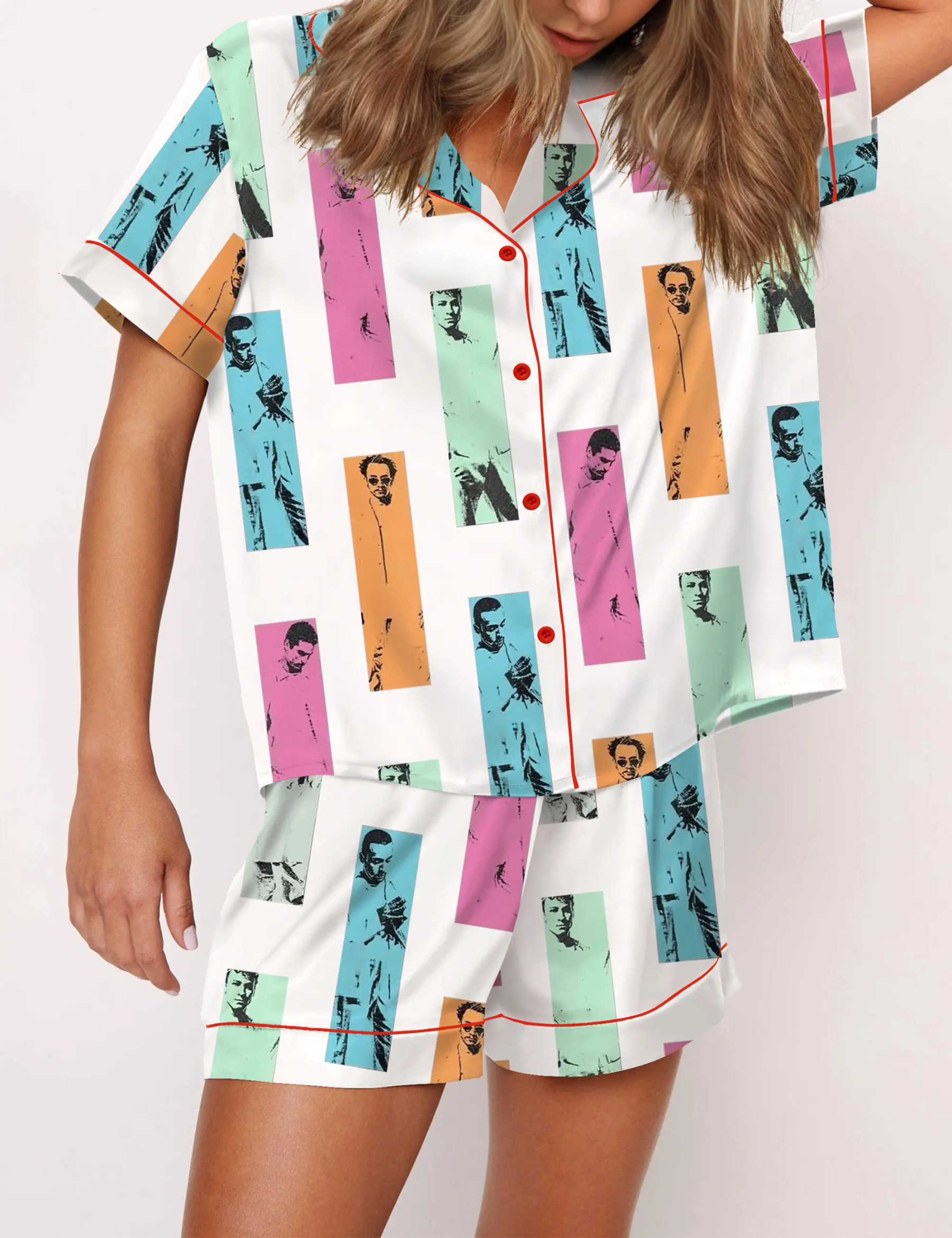 Backstreet Boy Silky Satin Pajama Set For Women