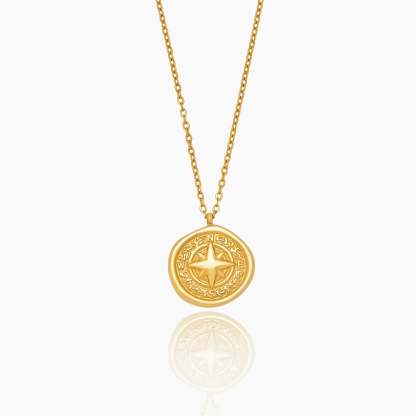 Golden Compass Necklace