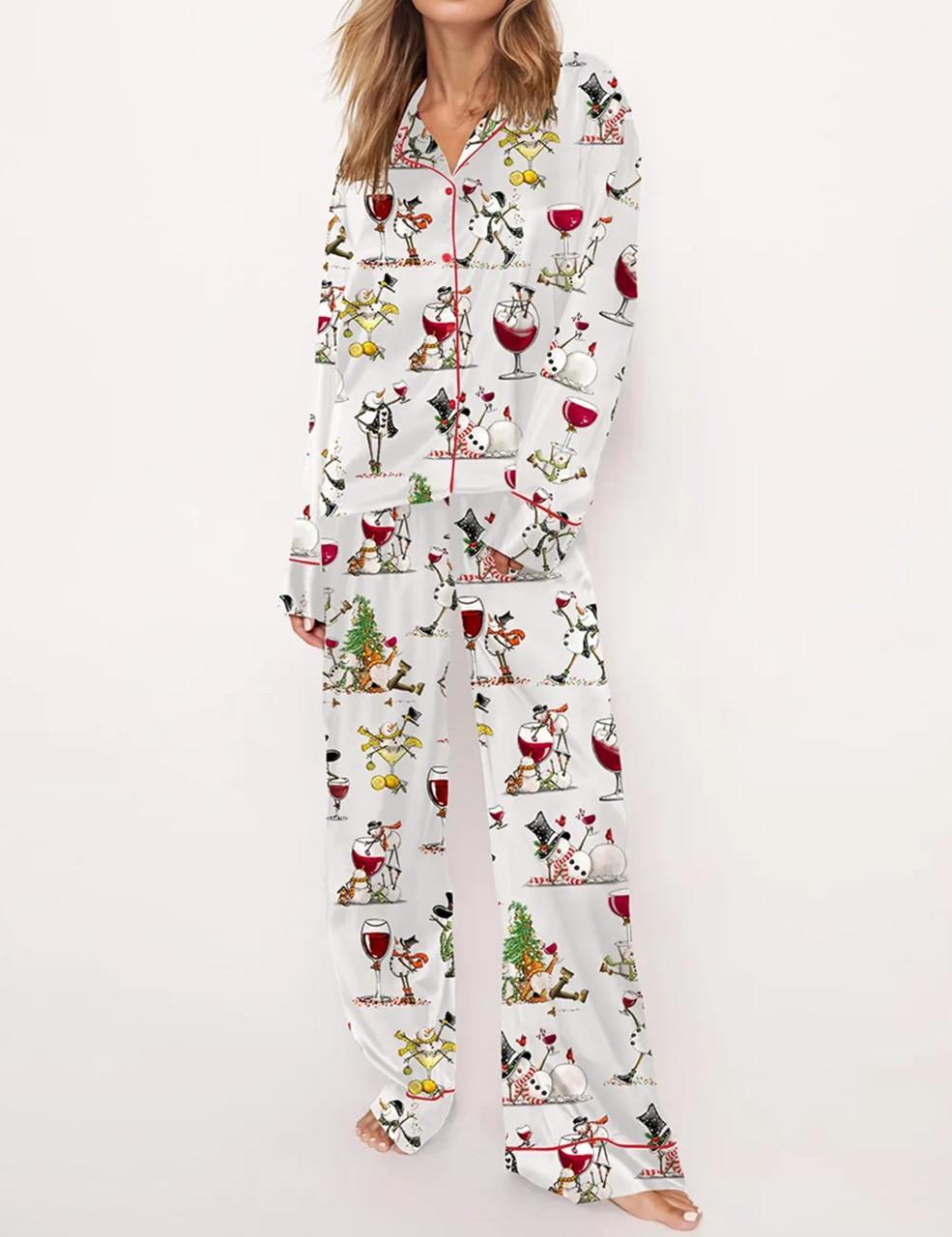Winey Snowman Pajama Set