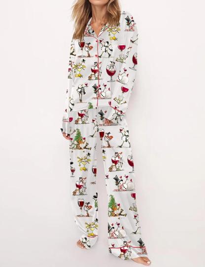 Winey Snowman Pajama Set