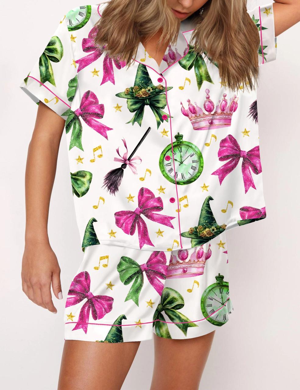 Coquette Wicked Satin Pajama Set For Women