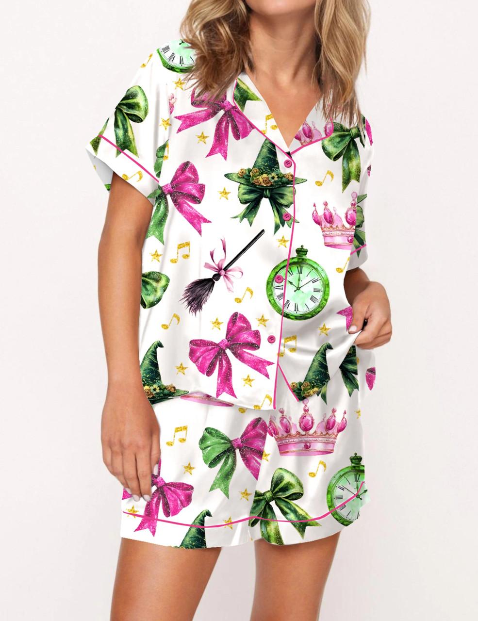 Coquette Wicked Satin Pajama Set For Women