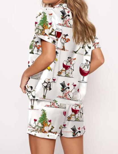 Winey Snowman Pajama Set