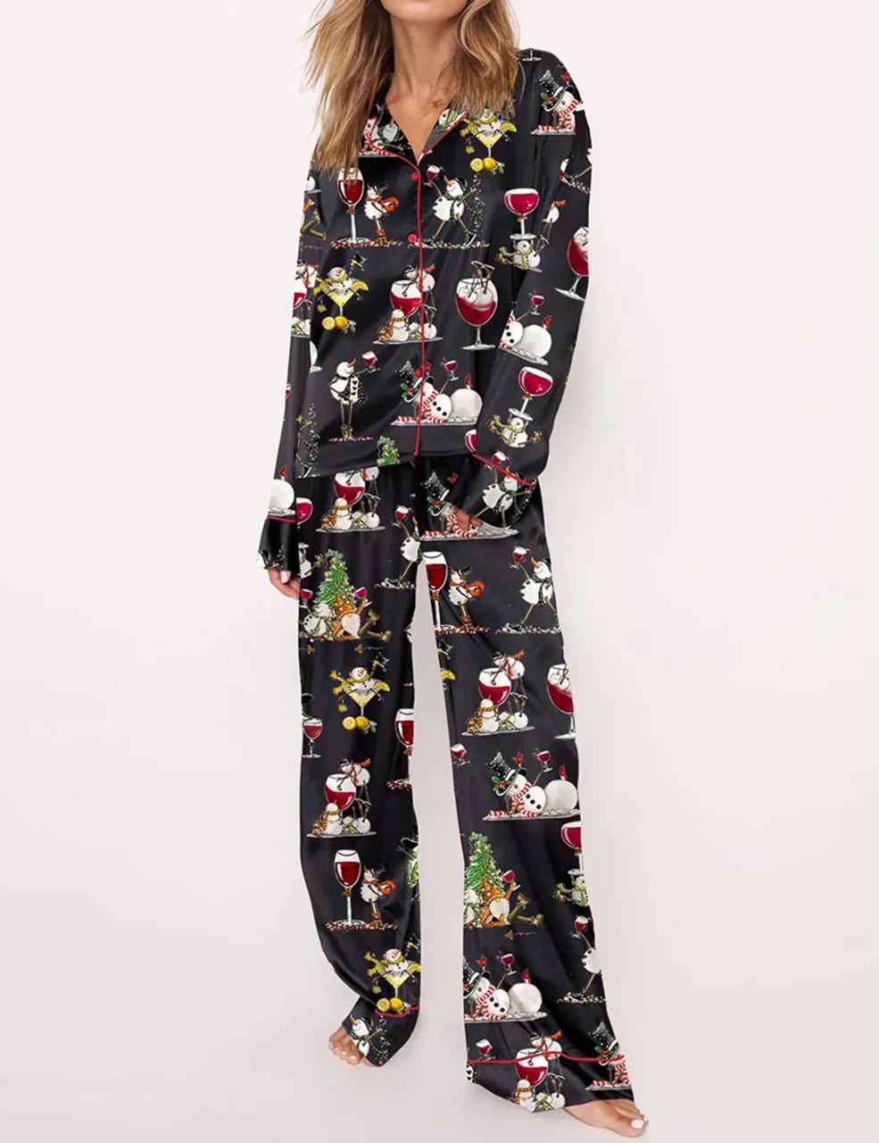 Winey Snowman Pajama Set