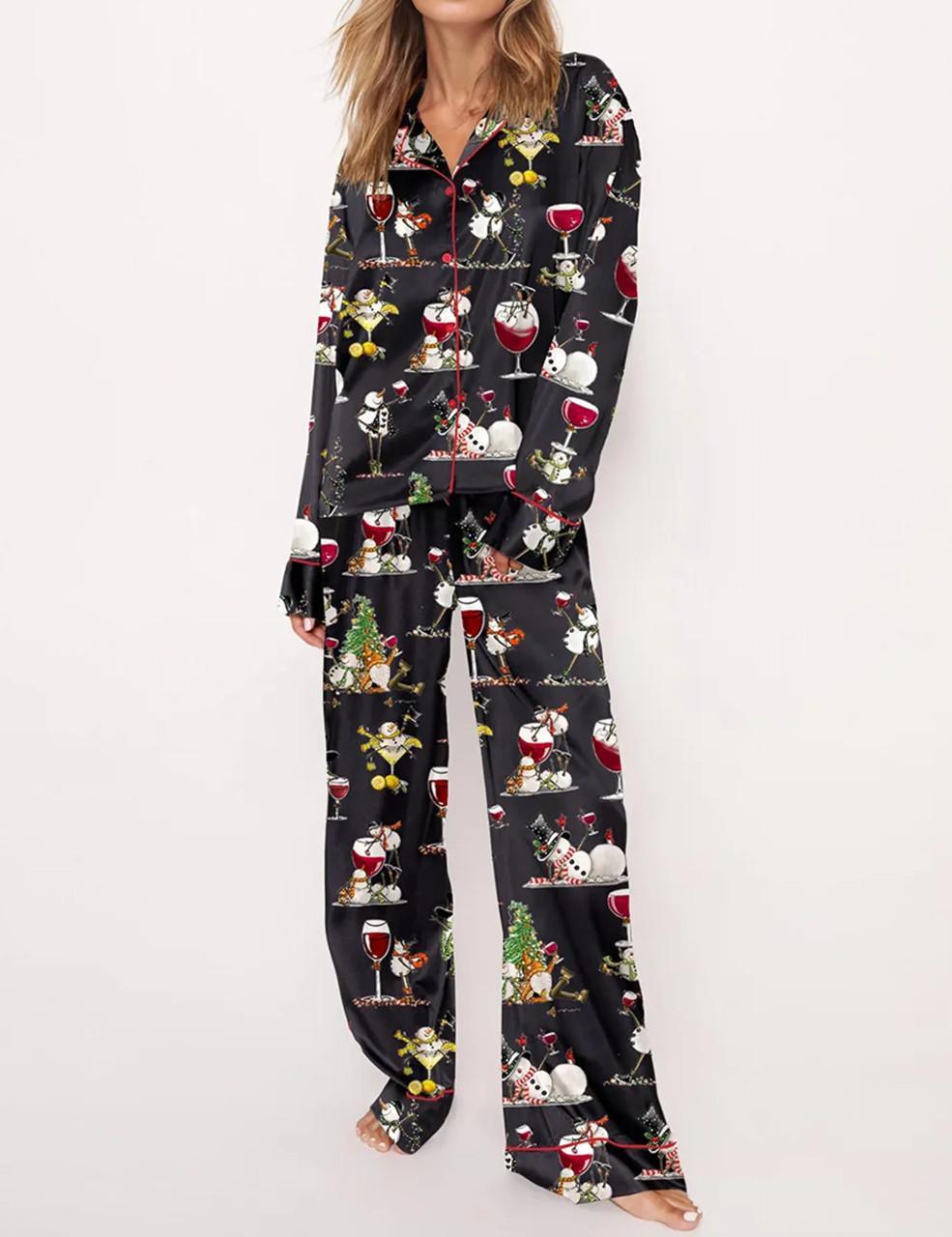 Winey Snowman Pajama Set