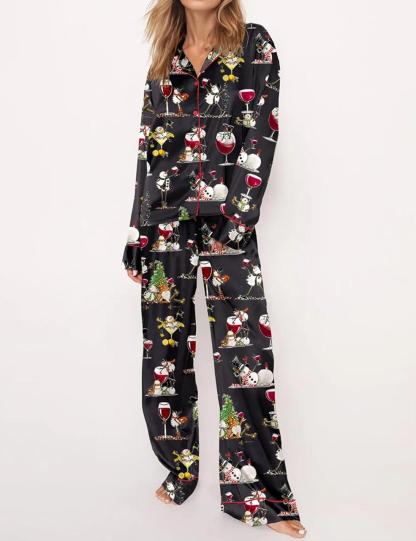 Winey Snowman Pajama Set