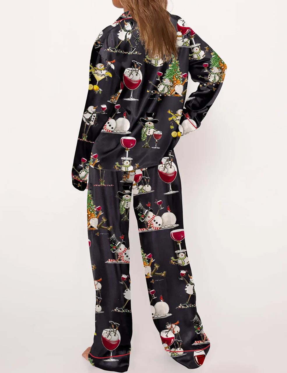 Winey Snowman Pajama Set