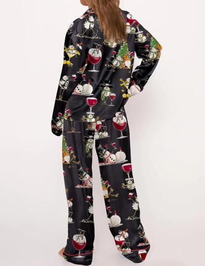 Winey Snowman Pajama Set