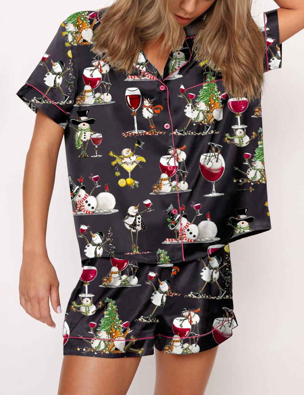Winey Snowman Pajama Set