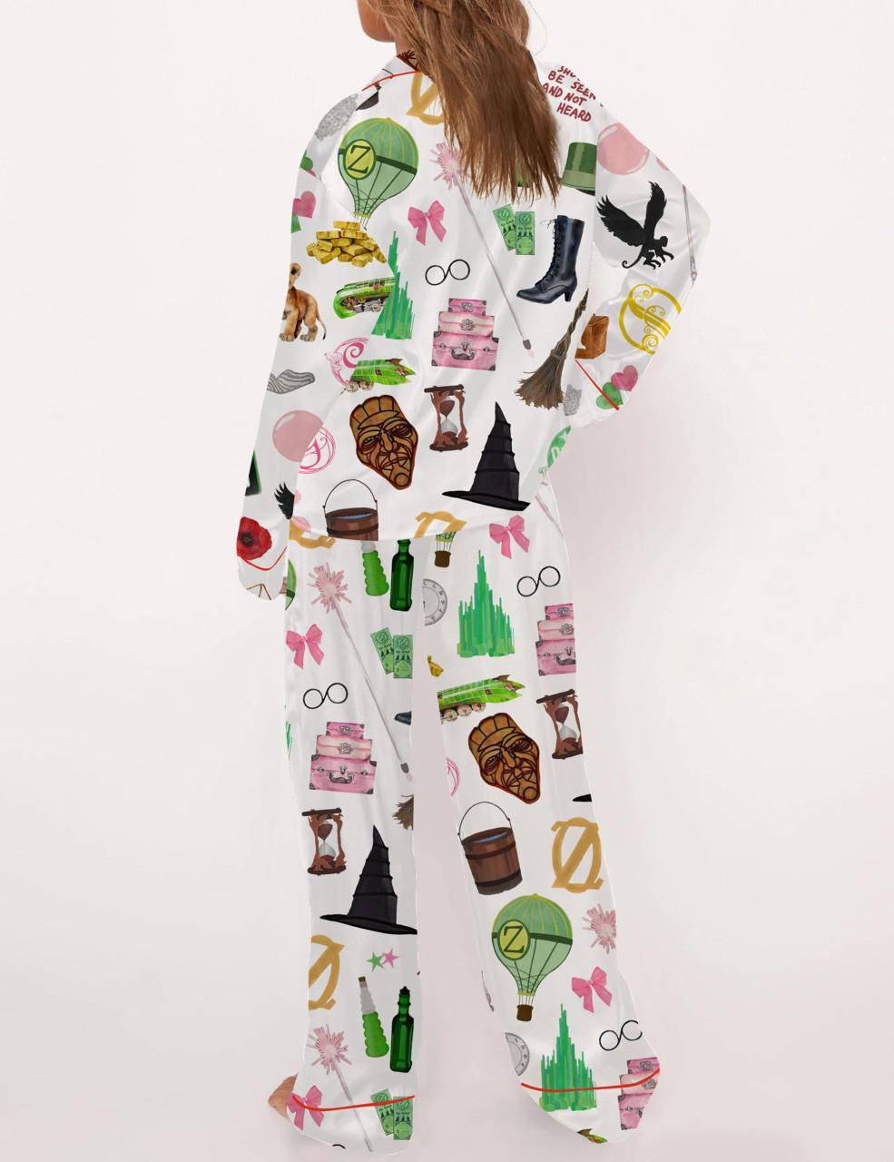 Wicked Movie Satin Pajama Set For Women