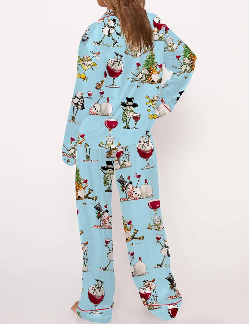 Winey Snowman Pajama Set