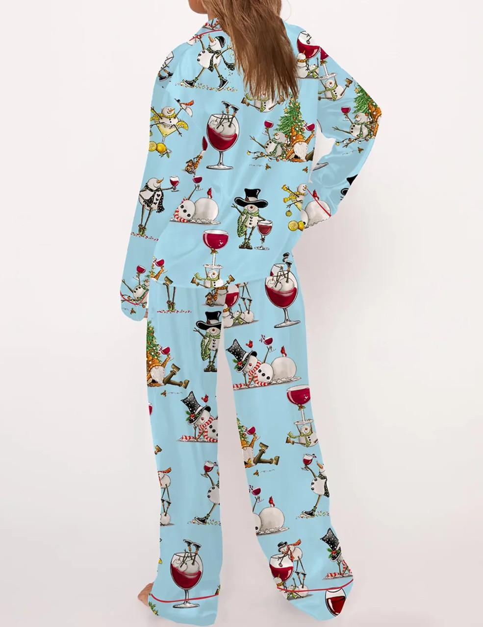 Winey Snowman Pajama Set
