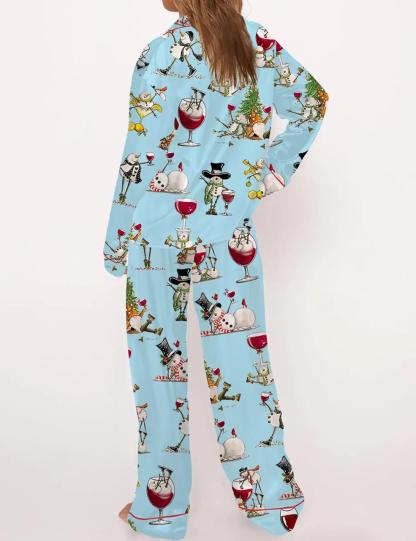 Winey Snowman Pajama Set