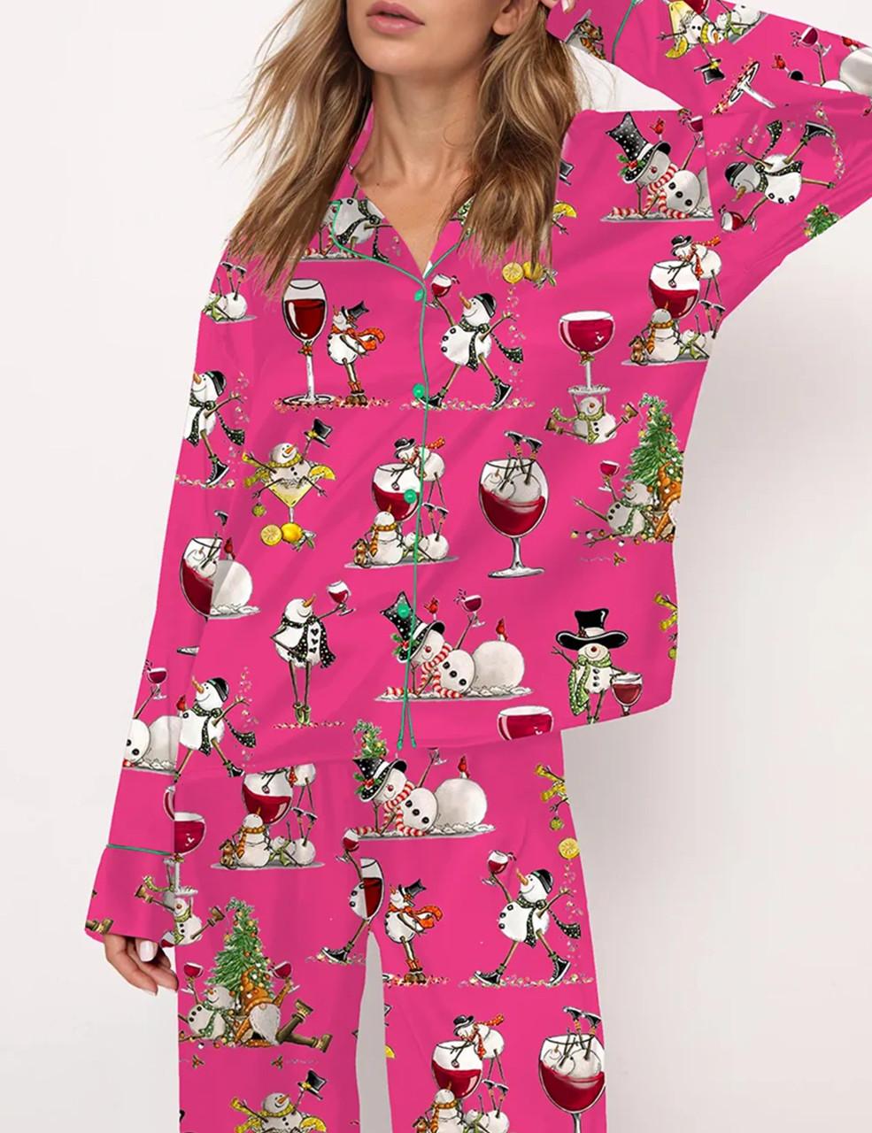 Winey Snowman Pajama Set