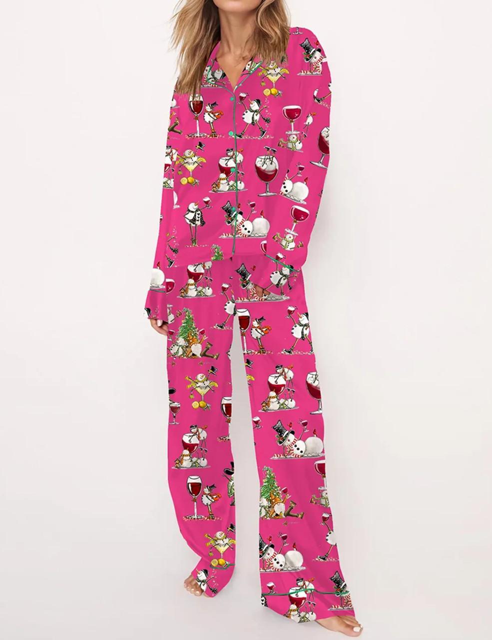 Winey Snowman Pajama Set