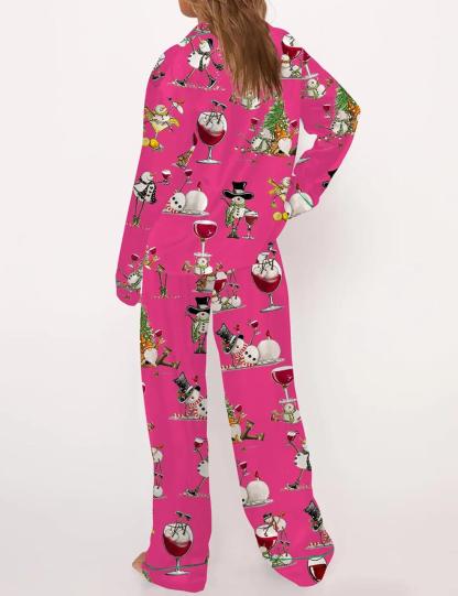 Winey Snowman Pajama Set