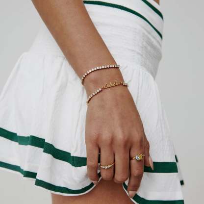 Signature Name Tennis Bracelet