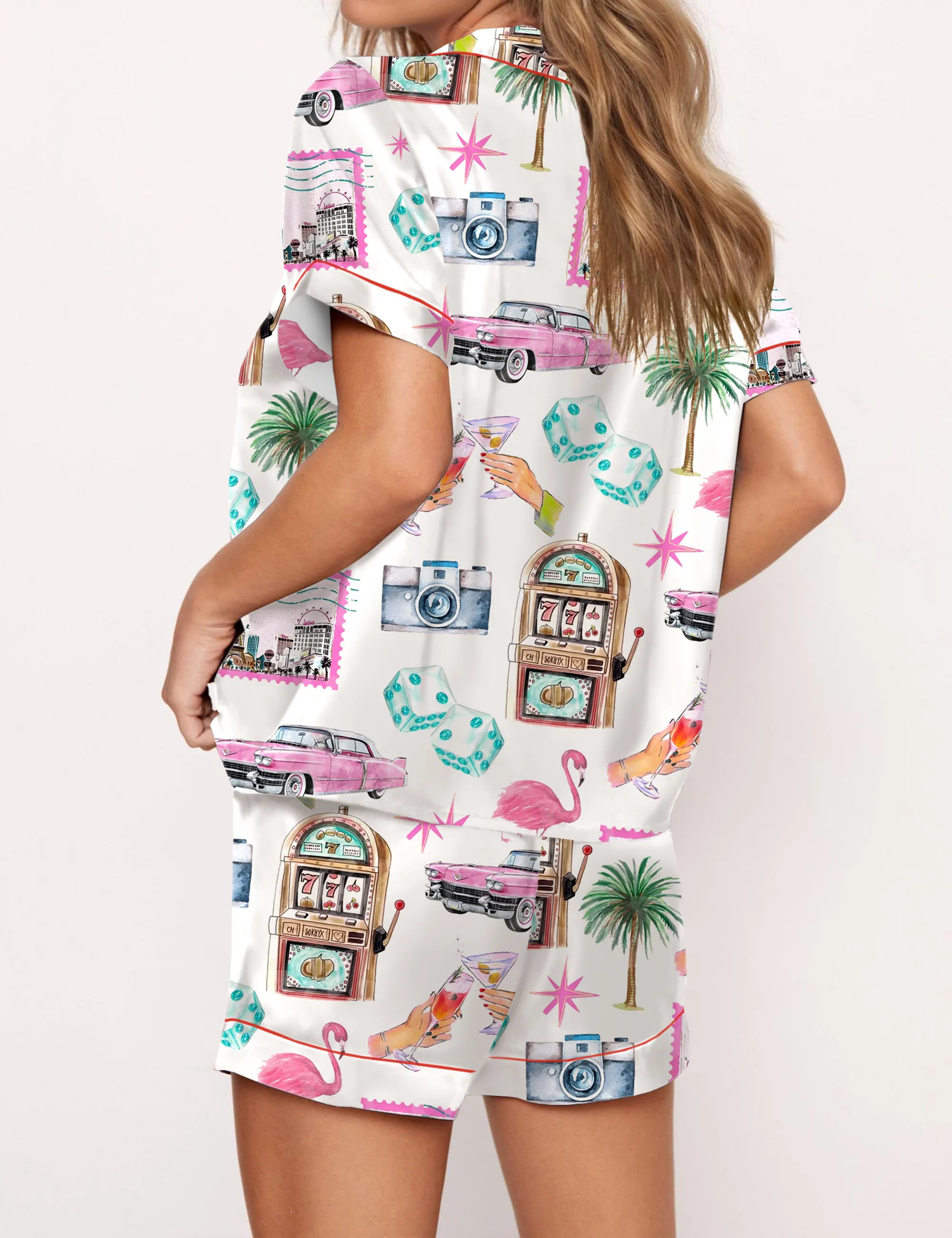 Las Vegas Satin Pajama Set For Women