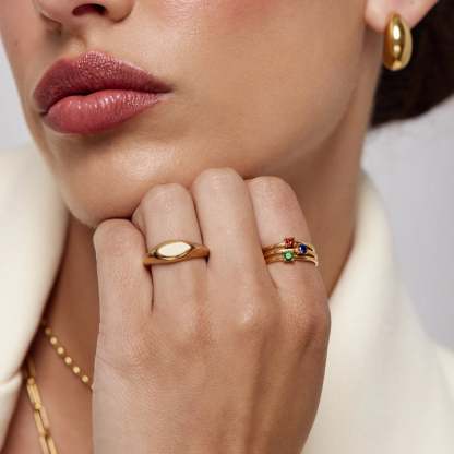 Dainty Birthstone Ring