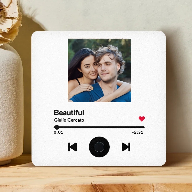 Personalized Photo Album Fridge Magnet Music Wall Photo Sticker Music Movement That Can Be Played Without Cell Phone