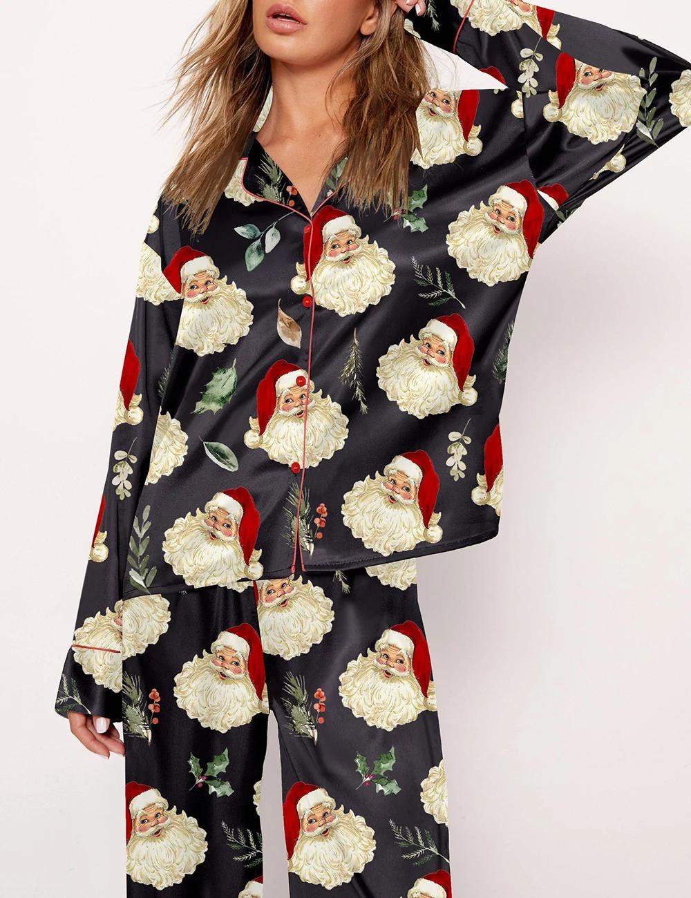 Vintage Santa Pajama Set