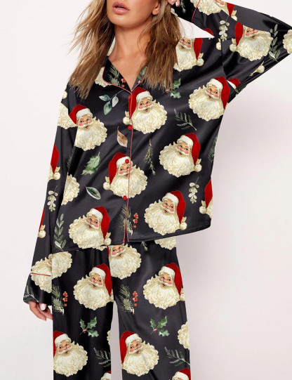 Vintage Santa Pajama Set