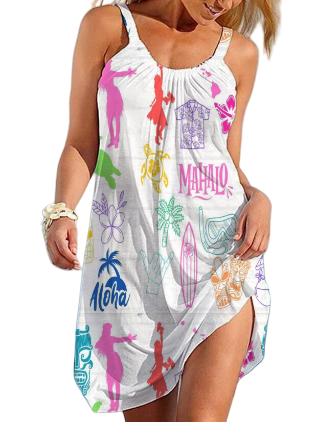 Hawaiian Strap Beach Dress
