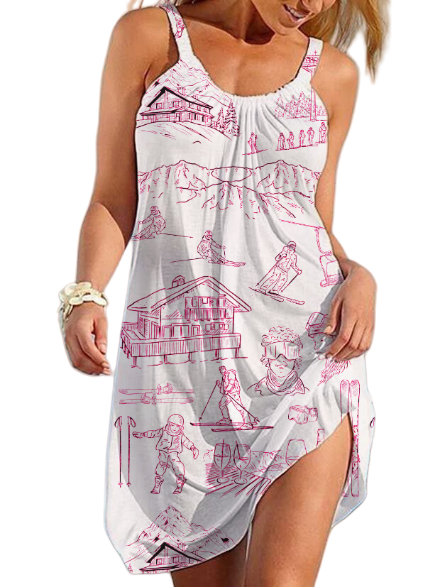 Après Ski Toile Strap Beach Dress