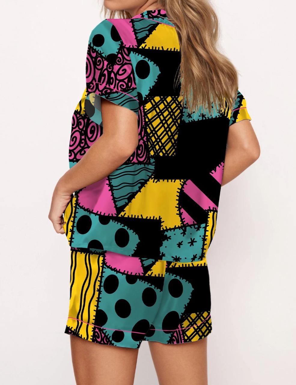 Sally Stitches Nightmare Before Christmas Satin Pajama Set