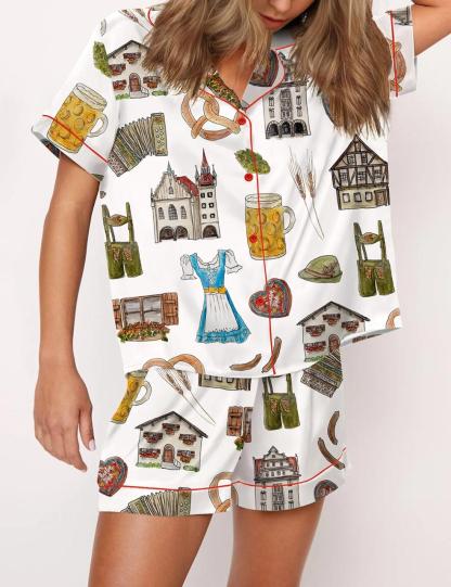 Oktoberfest Satin Pajama Set