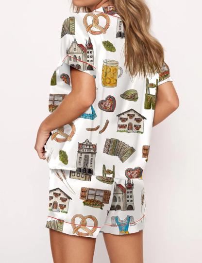 Oktoberfest Satin Pajama Set