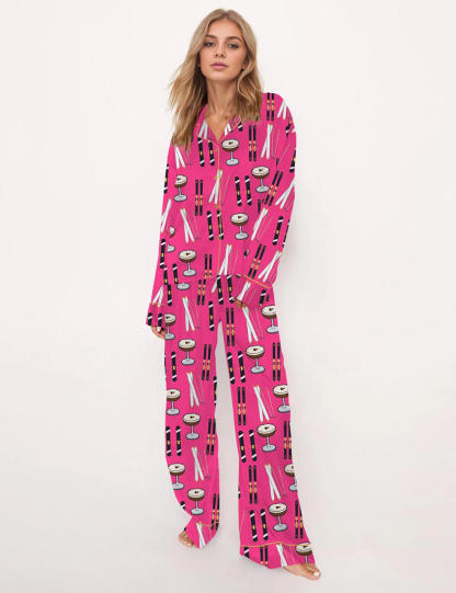 Apres Ski Espresso Martini Girls Pajama Set