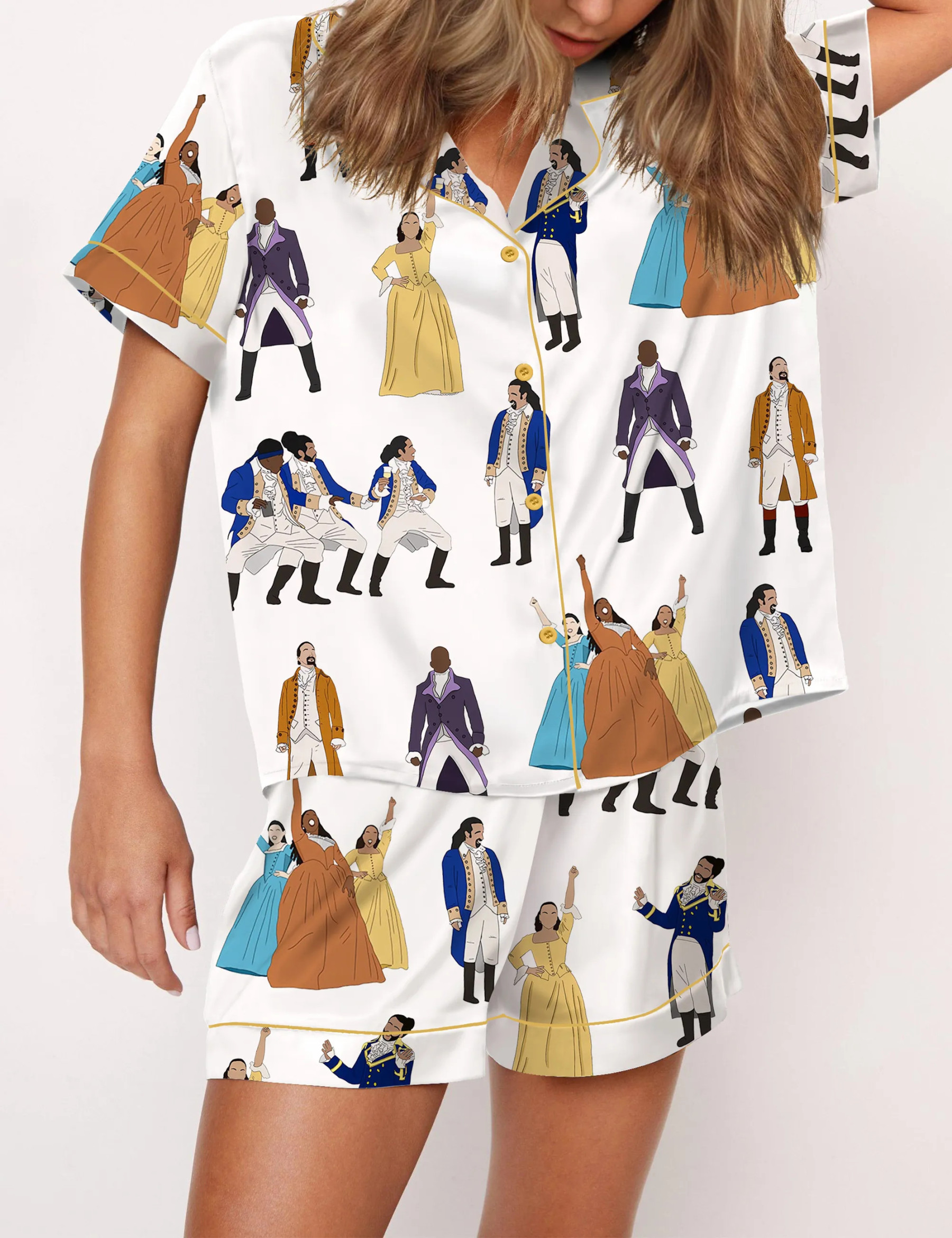 Hamilton Satin Pajama Set For Women