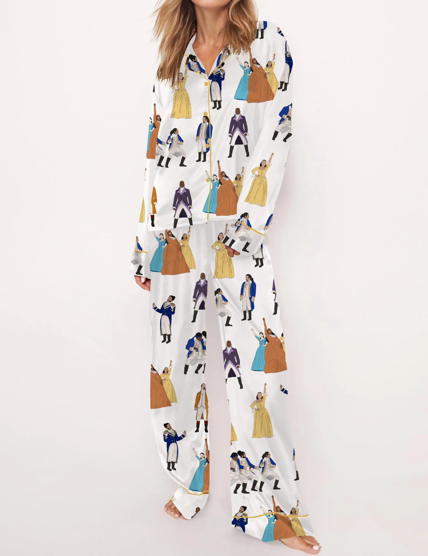 Hamilton Satin Pajama Set For Women