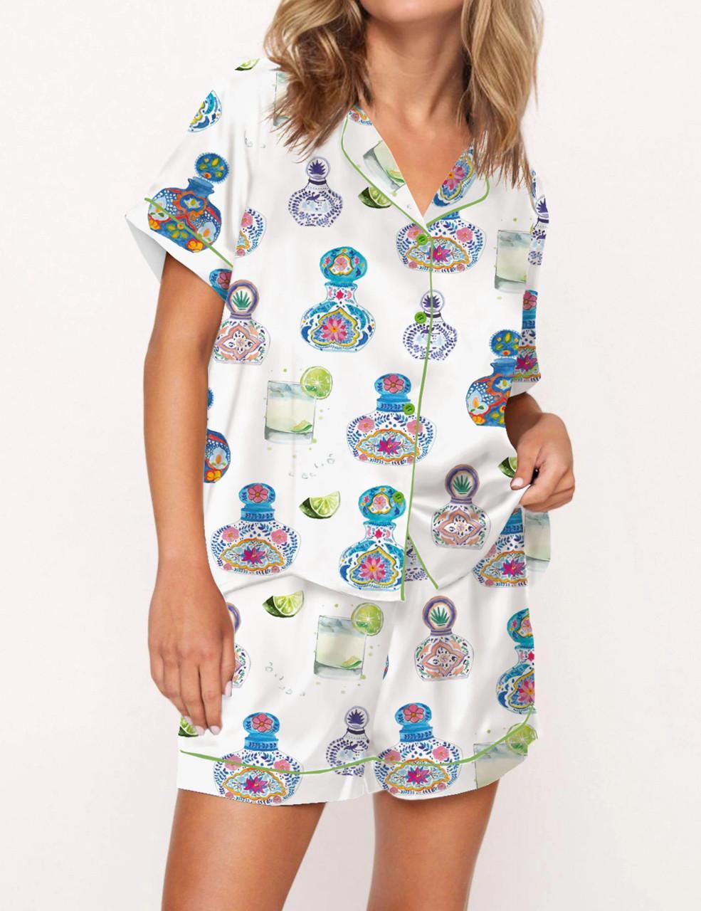 Tequila Satin Pajama Set For Women