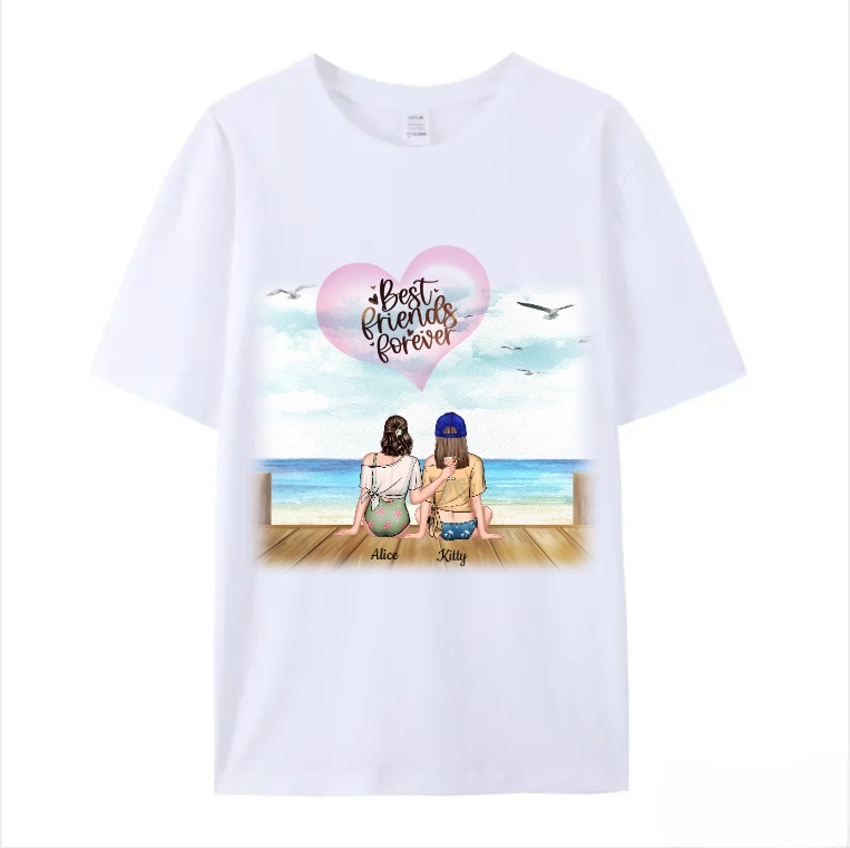 Personalized T-shirt Best Friend Gift for Friends Sisters